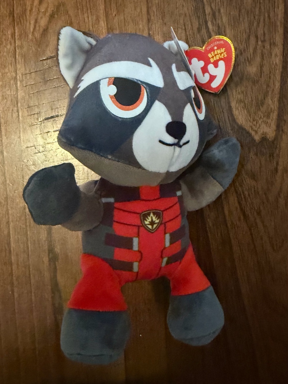 Ty Beanie Baby Marvel Rocket the Raccoon Plush Toy 2024 NWT